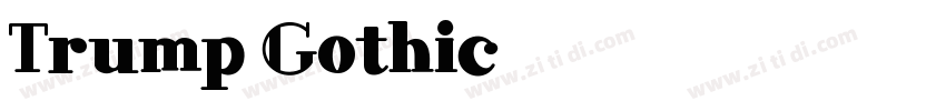 Trump Gothic字体转换